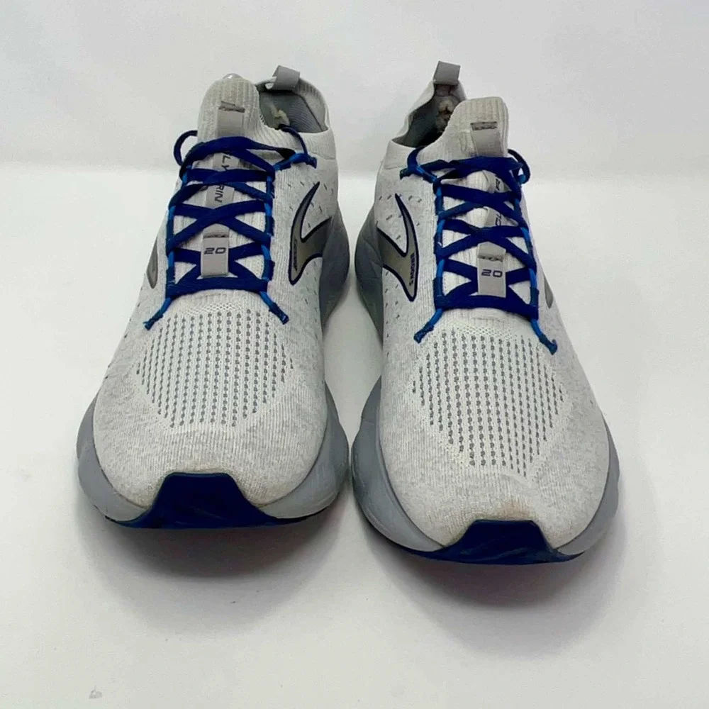 Brooks Glycerin 20 StealthFit Mens Size 11 Running Shoes Grey Blue 1103841D081